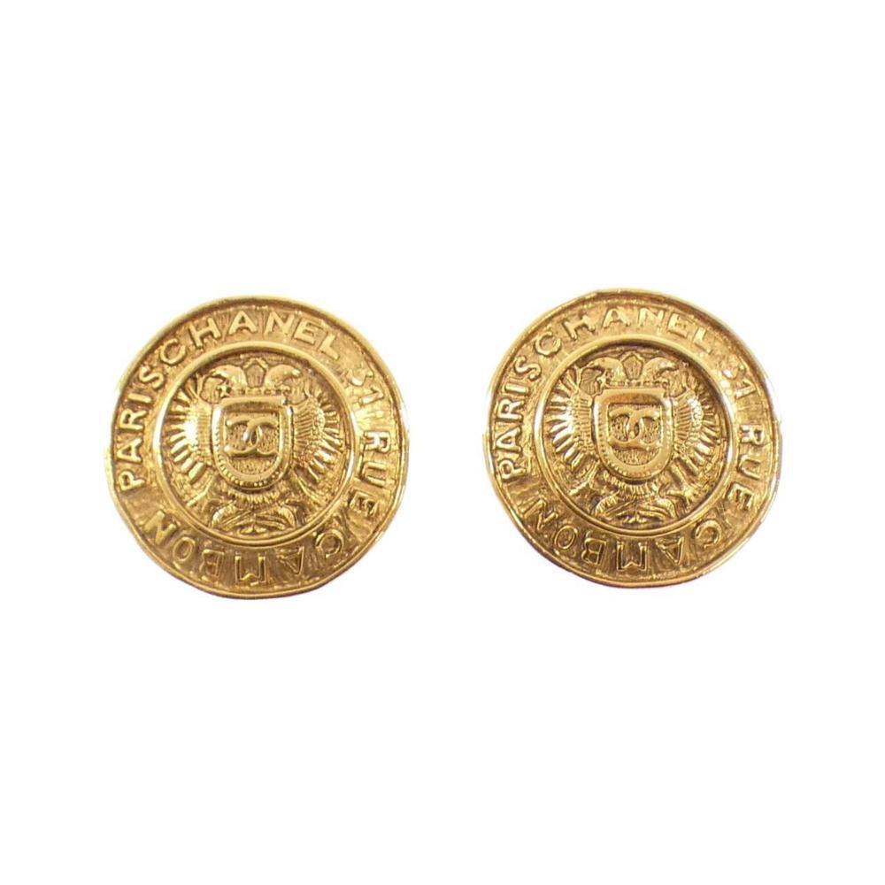 CHANEL Authentic Gold Earrings - Picture 1 of 6
